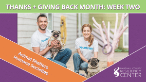THANKS + GIVING BACK MONTH: Week Two