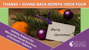 THANKS + GIVING BACK MONTH: Week Four